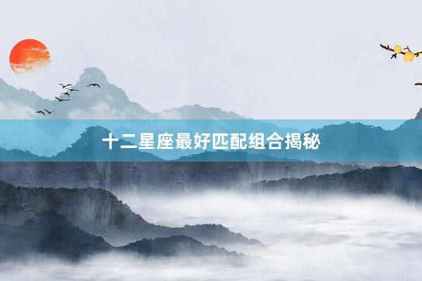 十二星座最好匹配组合揭秘
